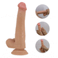 Party Up TIM Slide Skin Dong - Flesh 22cm Flexible Dildo