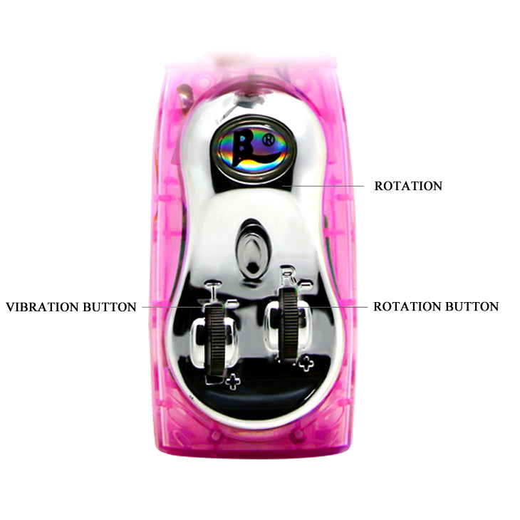 Baile Rotating Beads Rabbit Vibrator Purple