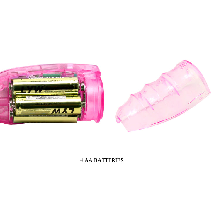 Baile Rotating Beads Rabbit Vibrator Purple