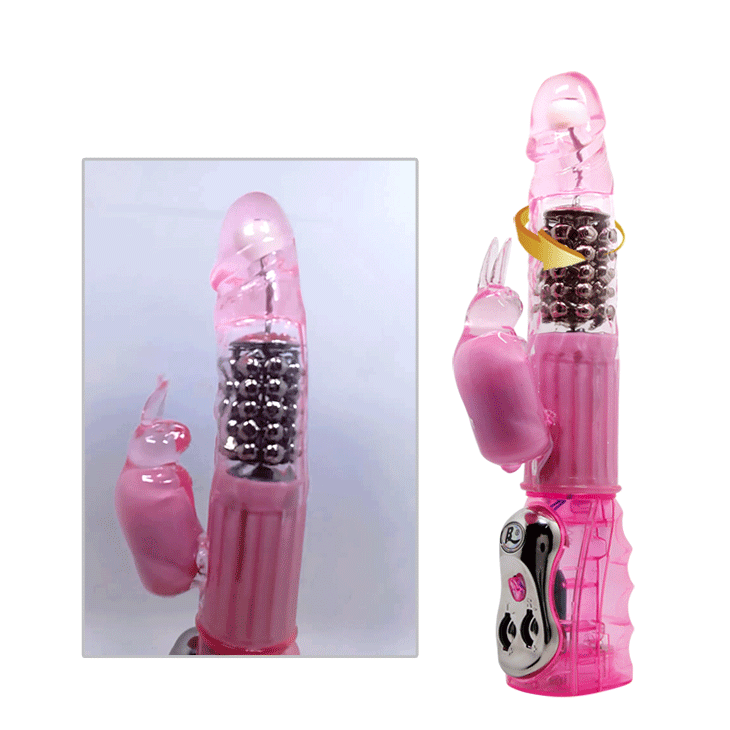 Baile Rotating Beads Rabbit Vibrator Purple