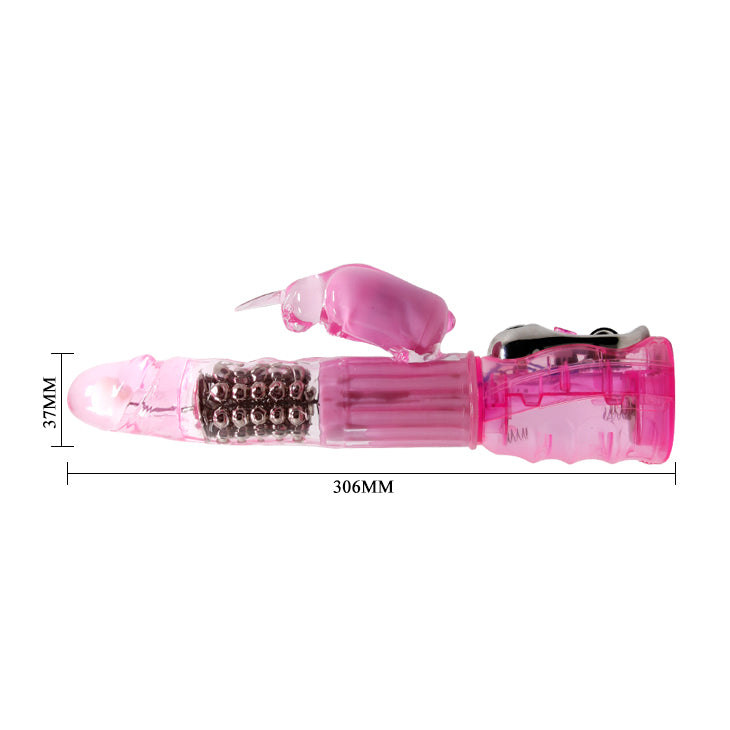 Baile Rotating Beads Rabbit Vibrator Purple