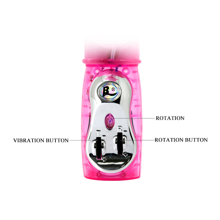Baile Rotating Beads Rabbit Vibrator Purple