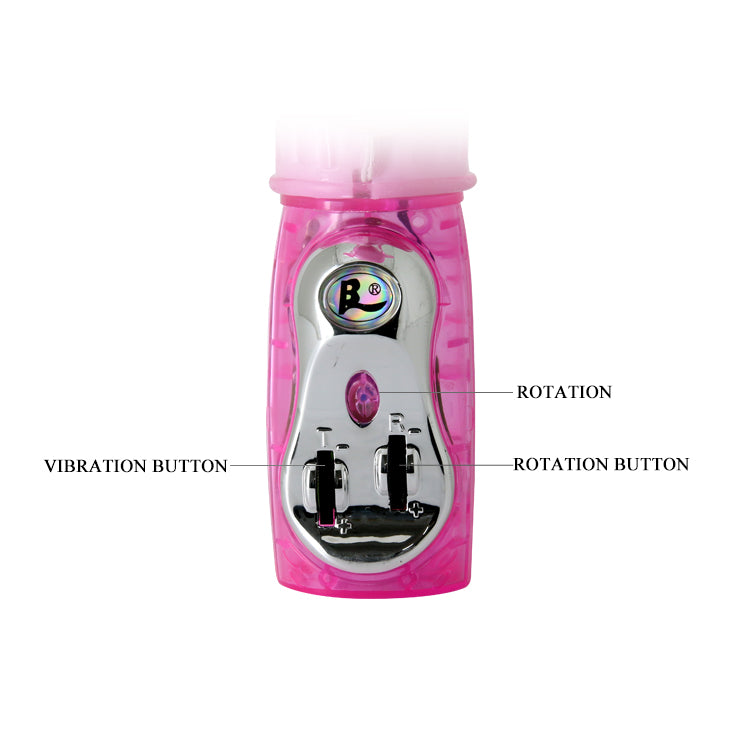 Baile Rotating Beads Rabbit Vibrator Purple