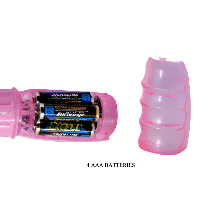 Baile Rotating Beads Rabbit Vibrator Purple