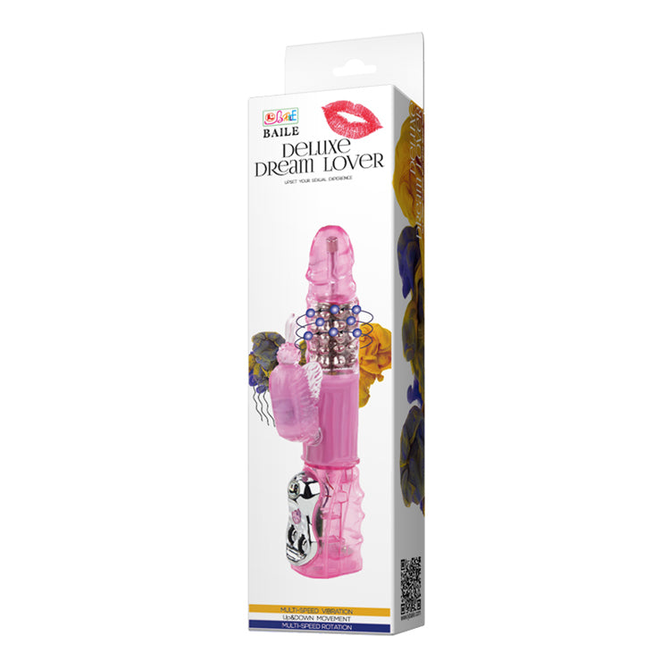 Baile Rotating Beads Rabbit Vibrator Purple