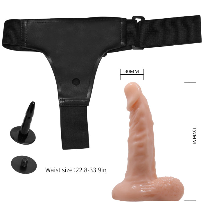 Baile Strap On Dildo w/Harness Flesh