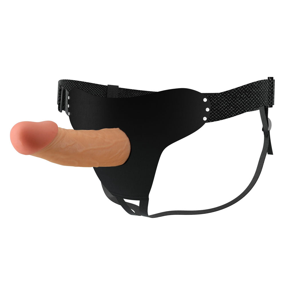 Party Up NATHAN Strap-On - Flesh 17.5cm Hollow Strap-On