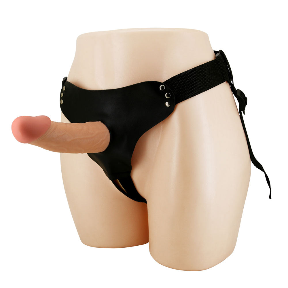 Party Up NATHAN Strap-On - Flesh 17.5cm Hollow Strap-On