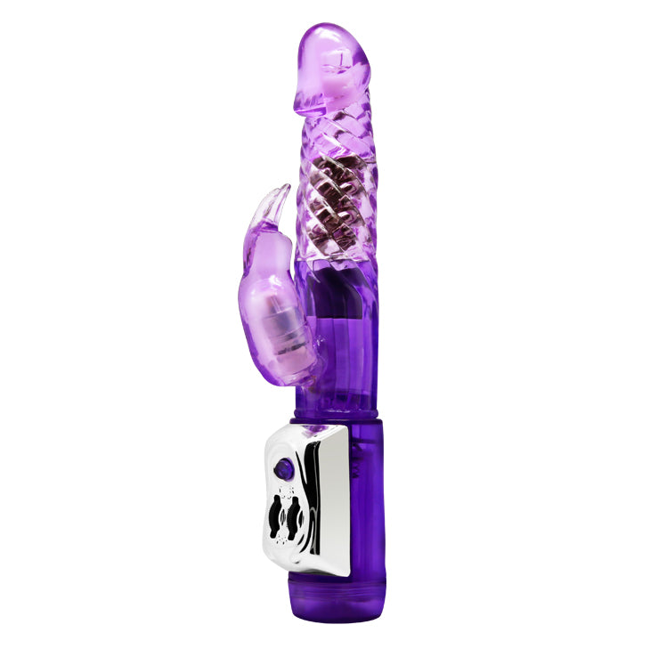 Baile Rotating Beads Rabbit Vibrator Purple