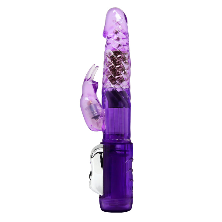 Baile Rotating Beads Rabbit Vibrator Purple