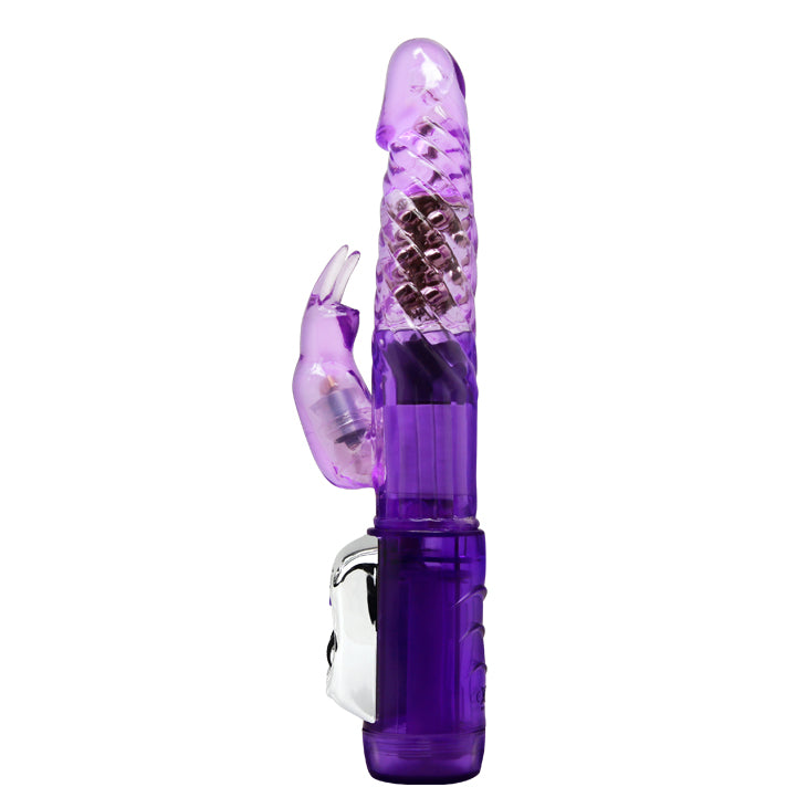 Baile Rotating Beads Rabbit Vibrator Purple