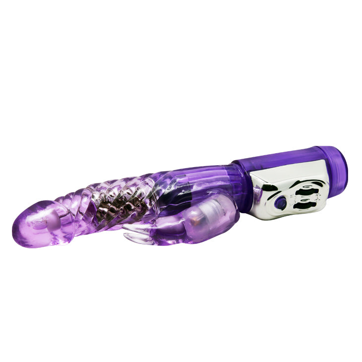 Baile Rotating Beads Rabbit Vibrator Purple