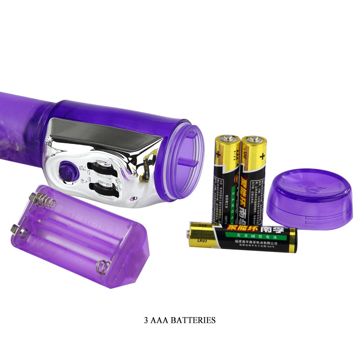Baile Rotating Beads Rabbit Vibrator Purple