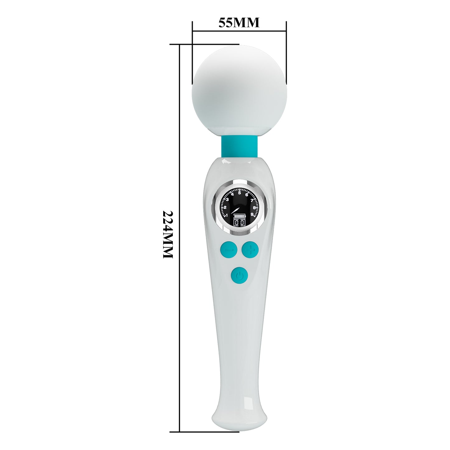 Pretty Love Stavros The Great Skyler Massage Wand Vibrator White/Blue
