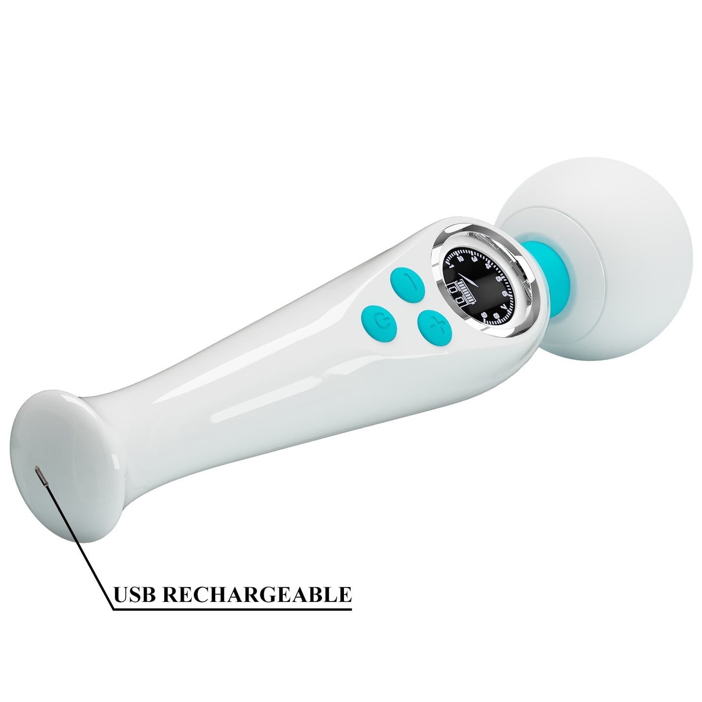 Pretty Love Stavros The Great Skyler Massage Wand Vibrator White/Blue