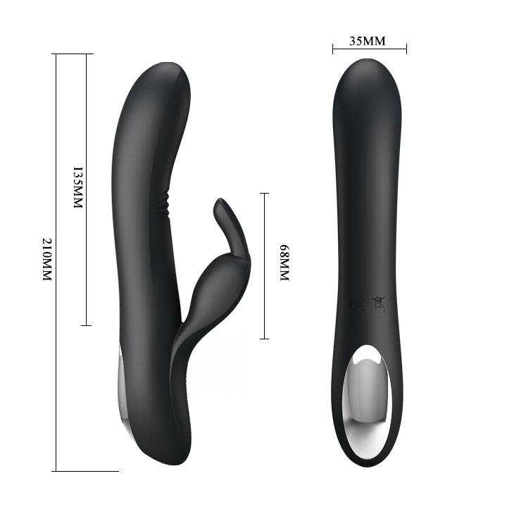 Pretty Love Dylan Rabbit Vibrator Black