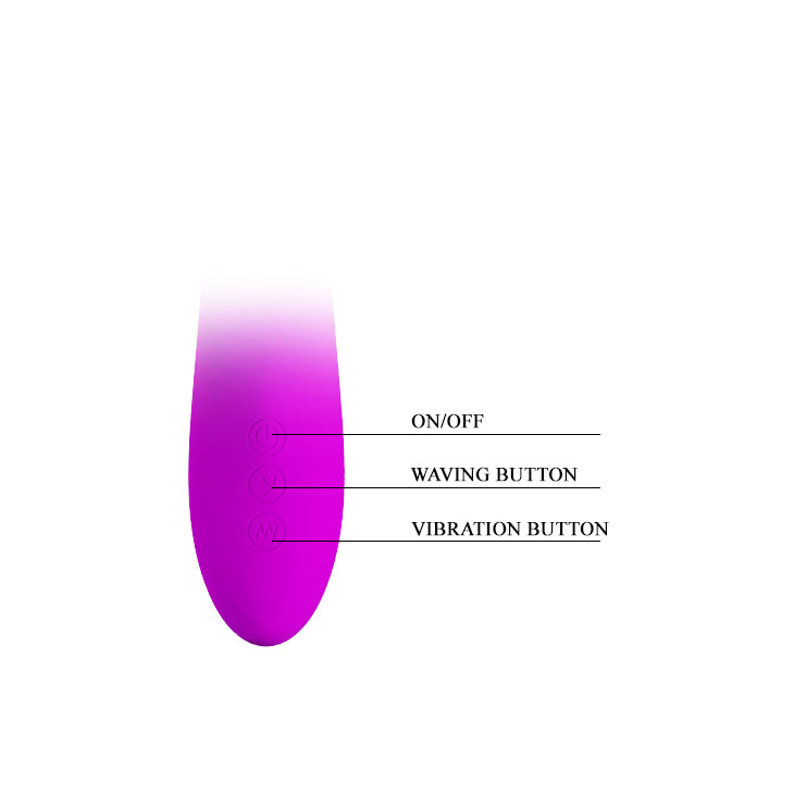 Pretty Love Dylan Rabbit Vibrator Purple