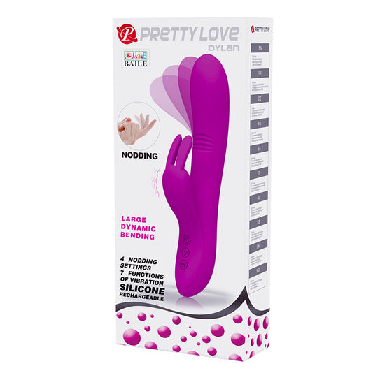 Pretty Love Dylan Rabbit Vibrator Purple