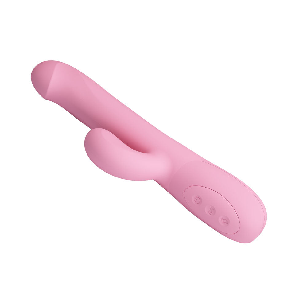 Party Up Dean Rotating Rabbit Vibrator Pink