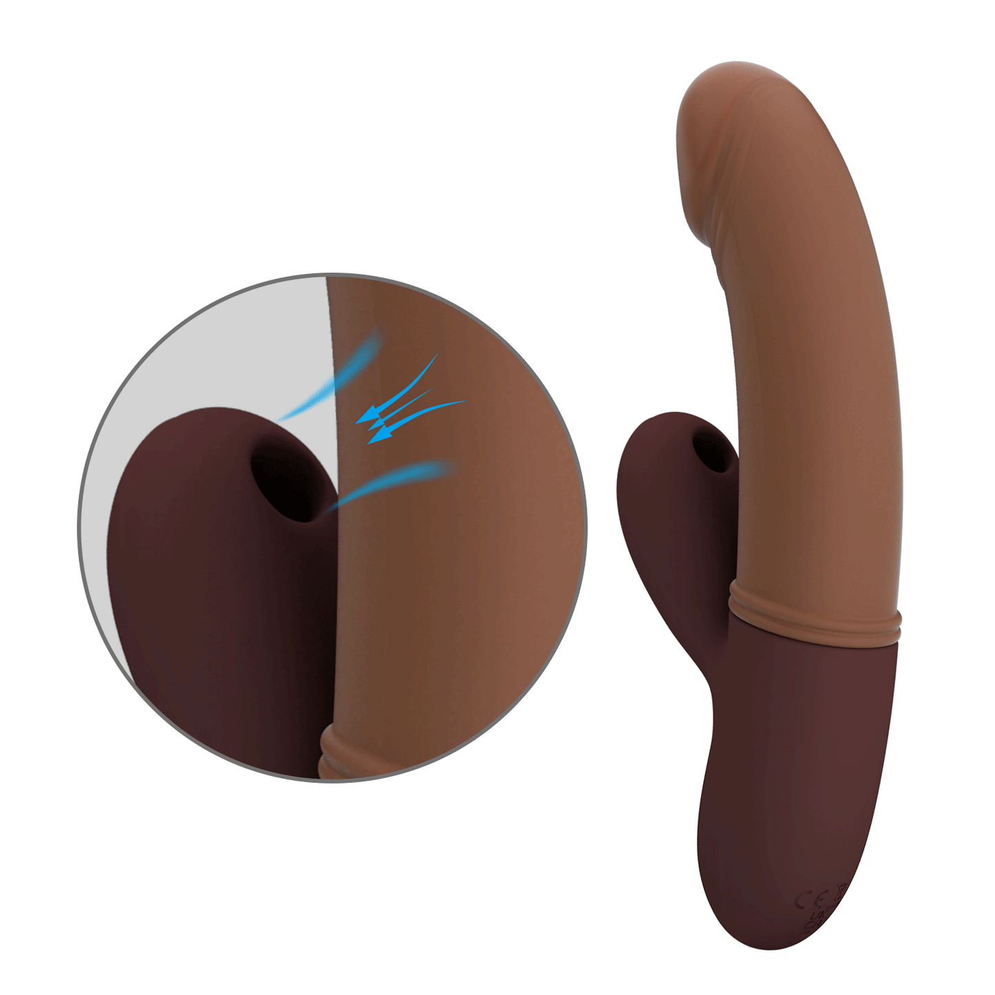Pretty Love Rechargeable Kane Rabbit G-Spot Vibrator Brown