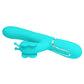 Pretty Love Ridgely Vibrating Sucking Rolling Beads Rabbit Vibrator Green
