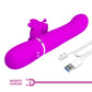Pretty Love Ridgely Vibrating Sucking Rolling Beads Rabbit Vibrator Purple