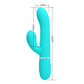 Party Up Paul 4in1 Rolling Beads Thumping Rabbit Vibrator Teal