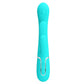 Party Up Andy 3in1 Rabbit Vibrator with Flicking and Thumping Tip Teal