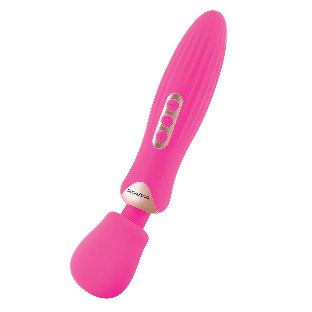 Bodywand RUMBLE WAND 10" Massage Wand Vibrator Hot Pink