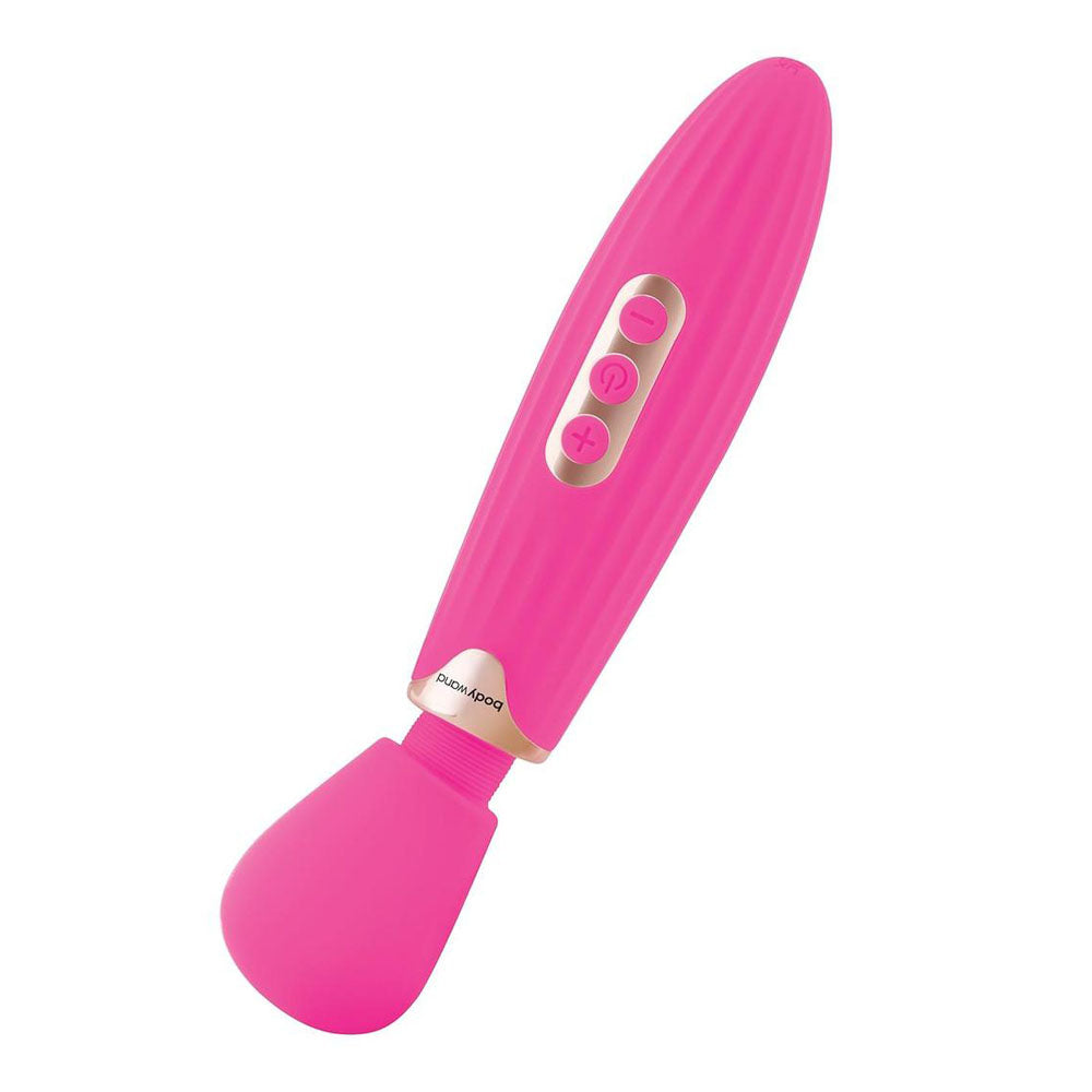 Bodywand RUMBLE WAND 8" Massage Wand Vibrator Hot Pink