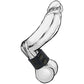 Boneyard Silicone Ball Strap - 3 Snap Adjustable Ball Stretcher Ring - Black