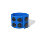 Boneyard Silicone Ball Strap - 3 Snap Adjustable Ball Stretcher Ring - Blue
