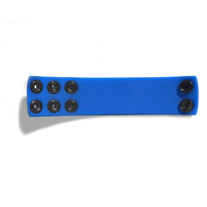 Boneyard Silicone Ball Strap - 3 Snap Adjustable Ball Stretcher Ring - Blue