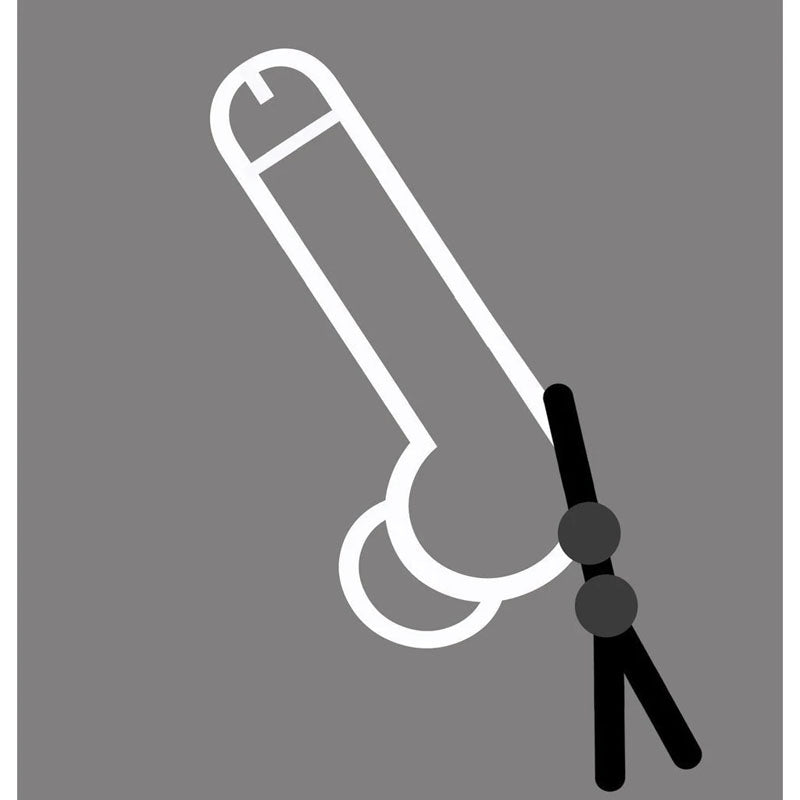 Boneyard Cock Leash Double - Adjustable Cock Lasso Ring