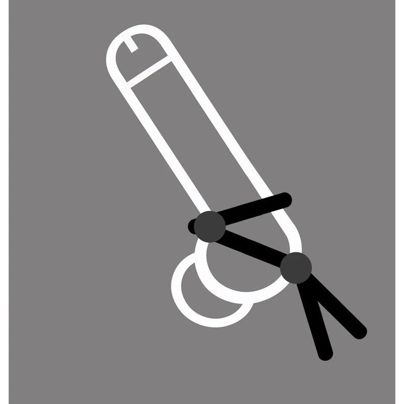 Boneyard Cock Leash Double - Adjustable Cock Lasso Ring