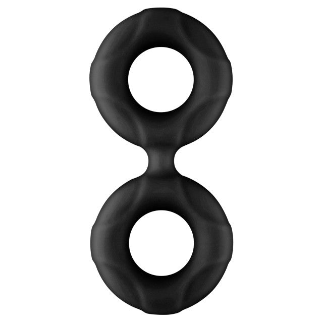 Forto F-81: Double Ring (Liquid Silicone) Cock & Ball Ring 44mm/47mm/51mm