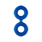 Forto F-81: Double Ring (Liquid Silicone) Cock & Ball Ring 44mm/47mm/51mm