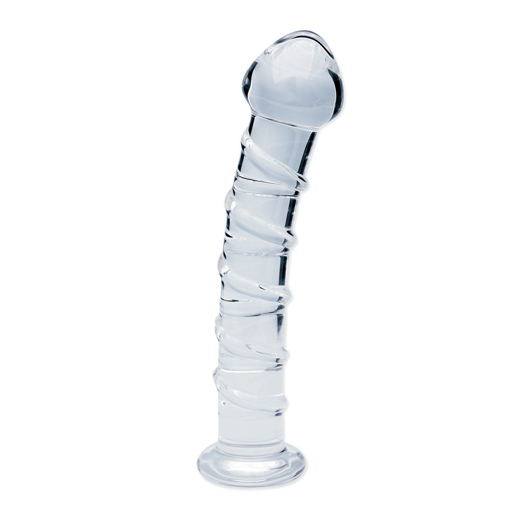 CreativeC | Clarity - Seraphic Spiral - Clear 16cm Glass Dildo