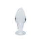 CreativeC | Clarity - Utopian Bud - Clear 8.9cm Glass Butt Plug