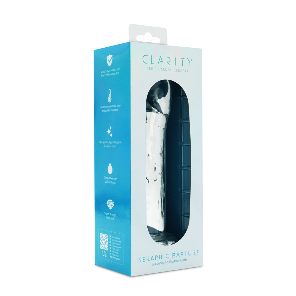 CreativeC | Clarity - Seraphic Rapture - Clear 17.8cm Glass Dildo