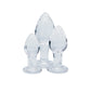 CreativeC | Clarity - Utopian Trinity - Clear Glass Butt Plugs - Set of 3 Sizes