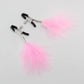 Love In Leather Feather Nipple Clamps