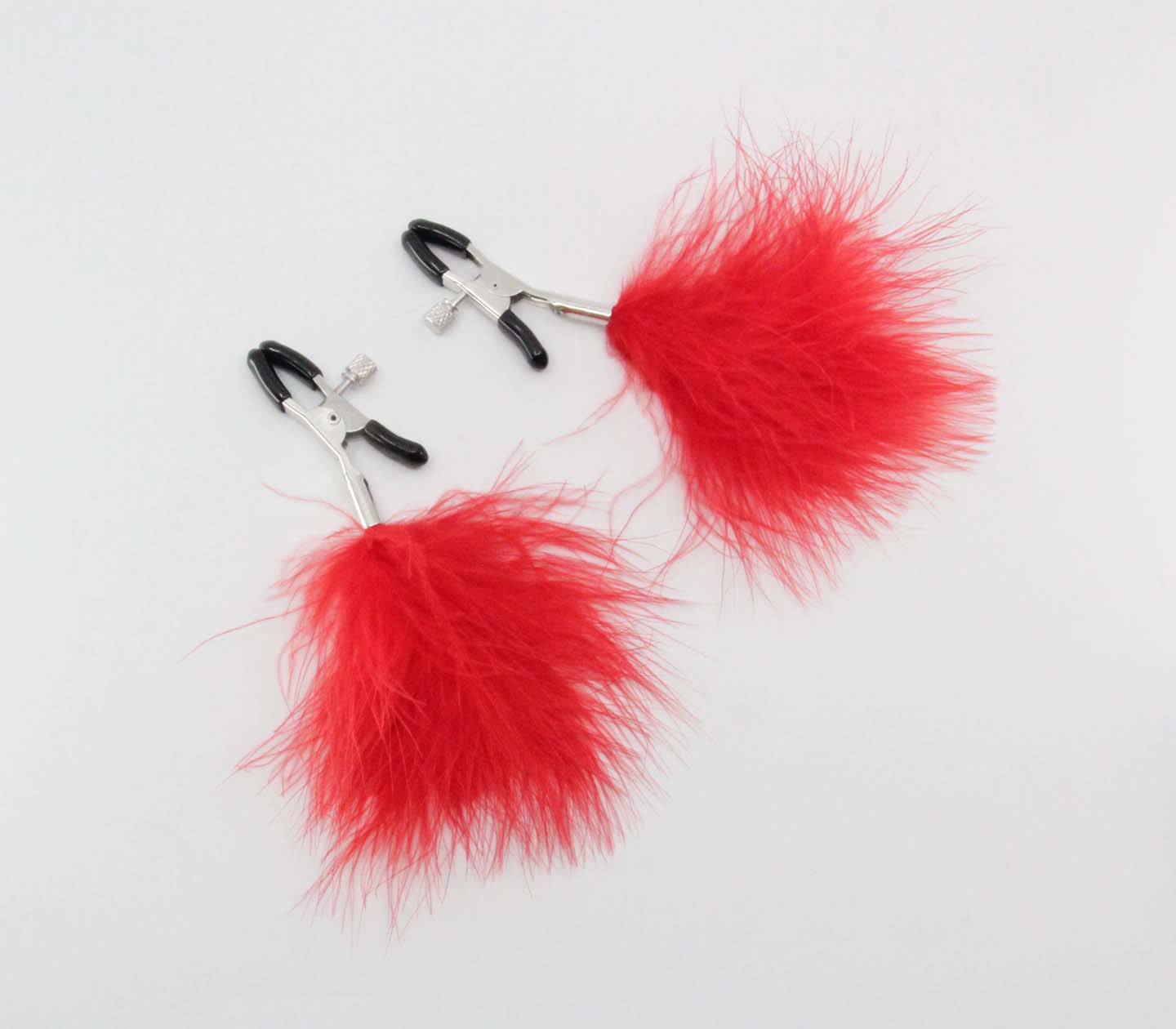 Love In Leather Feather Nipple Clamps