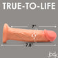 Curve Toys | Jock 8" Real Skin 10X Vibrating Realistic Skin Silicone Dildo