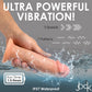 Curve Toys | Jock 8" Real Skin 10X Vibrating Realistic Skin Silicone Dildo