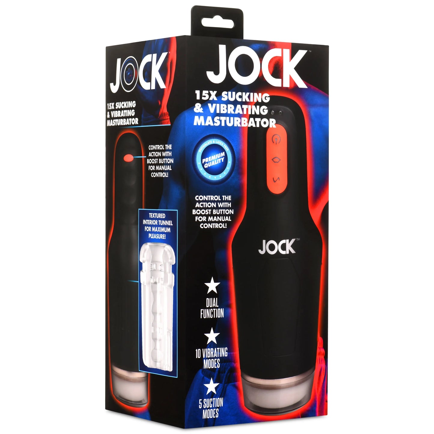 Curve Toys | JOCK 15X Sucking & Vibrating Masturbator