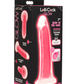 Curve Toys | LolliCock 7" inches Glow-In-The-Dark Silicone Dildo Pink