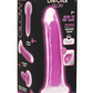 Curve Toys | LolliCock 7" inches Glow-In-The-Dark Silicone Dildo Purple
