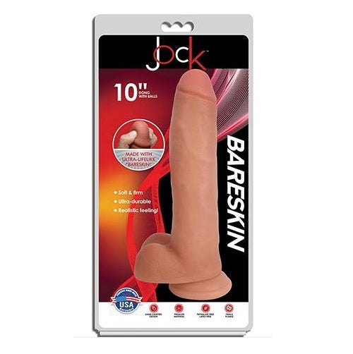Curve Toys | Jock 10" Bareskin Dong With Balls Vanilla