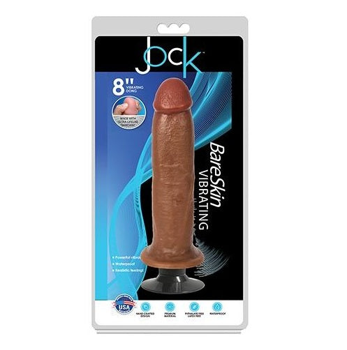 Curve Toys | Jock 8" Bareskin Vibrating Dong No Balls Latte